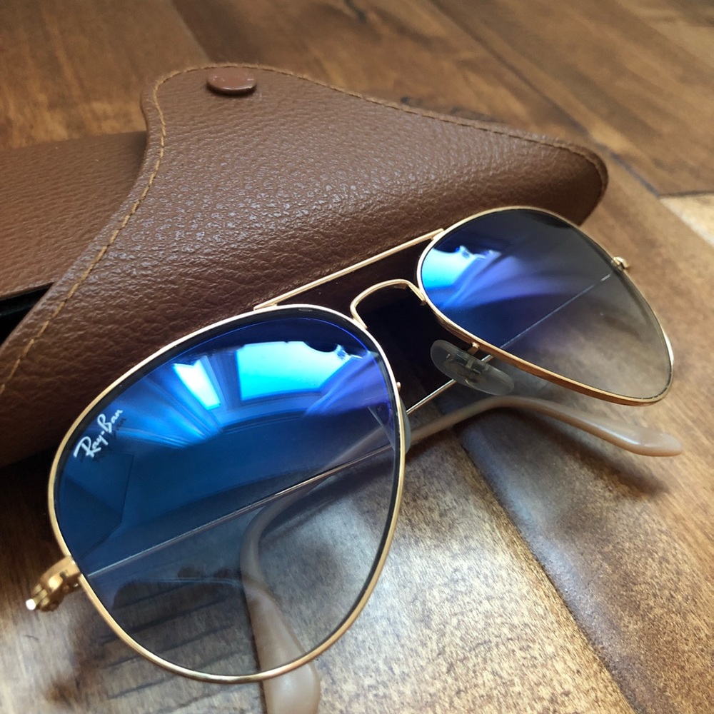Ray Ban Blue Gradient Aviators
